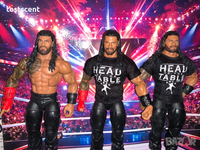 Екшън фигура WWE Roman Reigns Роман Рейнс ELITE SERIES Bloodline mattel figure елит, снимка 2 - Колекции - 48384867