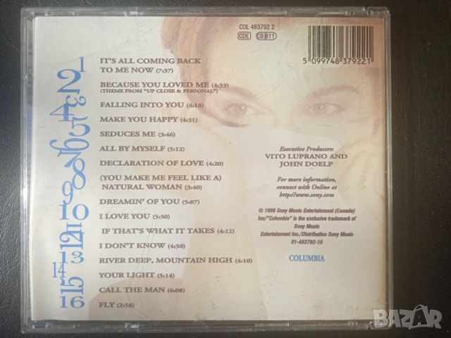 Celine Dion – Falling Into You матричен диск музика Селин Дион, снимка 2 - CD дискове - 45110323