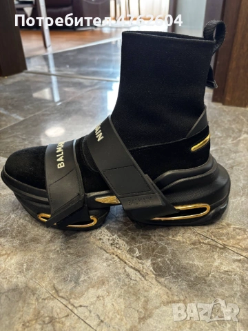 Balmain B-Bold High-Top Sneakers Високи сникърси тип чопрап, снимка 8 - Маратонки - 53803957