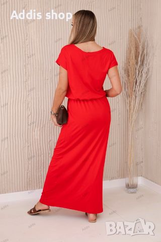 Дамска рокля от вискоза с джобове, 15цвята , снимка 4 - Рокли - 46201458