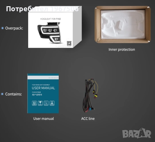 Комплект LED Matrix фарове с динамични мигачи за Ford F150 09 - 14, снимка 10 - Части - 52259720