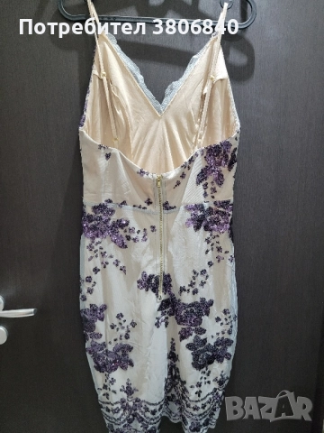 Рокля за празниците с пайети, снимка 4 - Рокли - 52540359