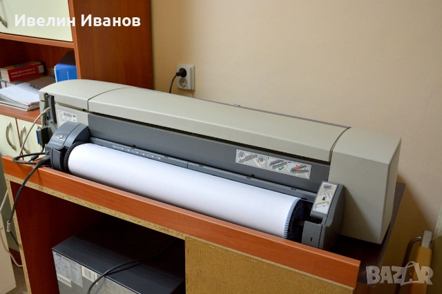 Плотер / широкоформатен принтер HP Designjet 110plus nr, А1+, снимка 4 - Принтери, копири, скенери - 53088844
