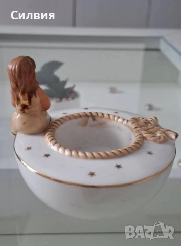 Винтидж порцеланов свещник от Goebel, снимка 7 - Декорация за дома - 53879628