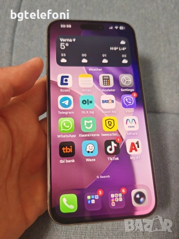 iPhone 15 Pro Max 256GB natural titanium, неразличим от нов,без драскотина,78% батерия, снимка 12 - Apple iPhone - 53906559