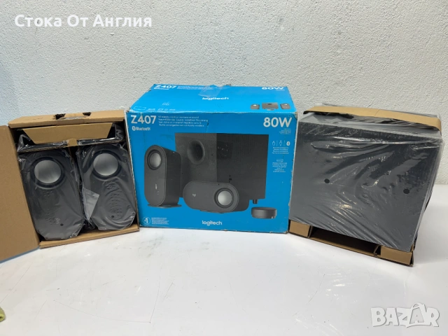 Тонколони Logitech Z407 2.1, 80W RMS, Bluetooth, USB, Жак 3.5 мм, снимка 2 - Тонколони - 53808593