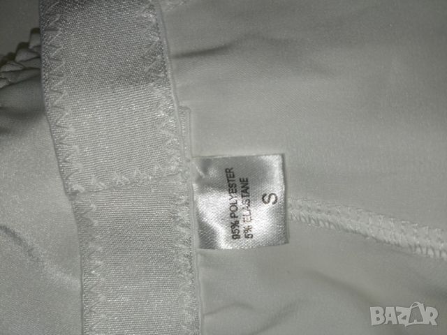 Резервиран. В. А.Секси пола- колан с жартиери от сатен и тюл в бяло, снимка 6 - Бельо - 45713114