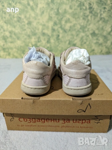 КК Детски обувки розови с лепенки | 26 номер 16,1 cм, снимка 4 - Бебешки обувки - 53851997