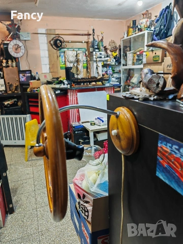 Страхотна стенна лампа, аплик, снимка 7 - Антикварни и старинни предмети - 53047939