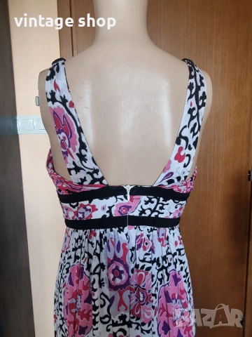 Пъстра дълга рокля Marella, размер S, снимка 6 - Рокли - 54196451