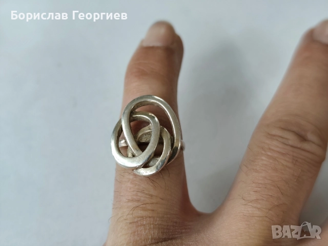Сребърен пръстен 925, снимка 5 - Пръстени - 52986336