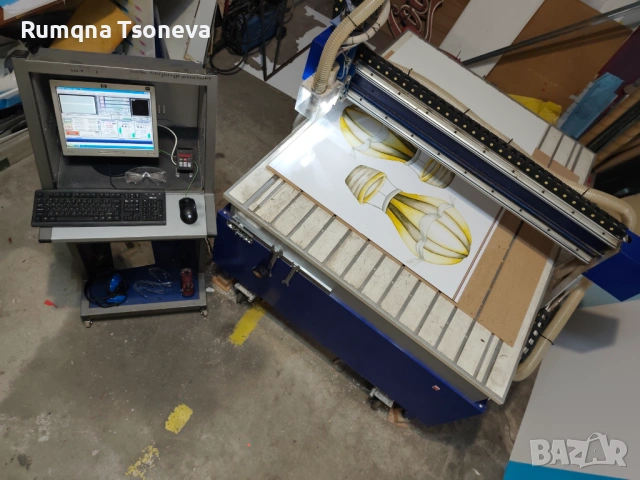 CNC рутер / фреза , работни ходове Х-130см , Y-125см , Z-15см, снимка 2 - Други машини и части - 53045193