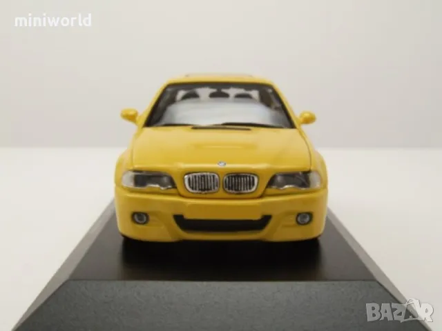 BMW M3 E46 Coupe 2001 - мащаб 1:43 на Maxichamps моделът е нов в PVC дисплей-кейс, снимка 6 - Колекции - 49565307