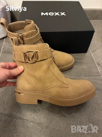 Бежови дамски боти Mexx, снимка 1