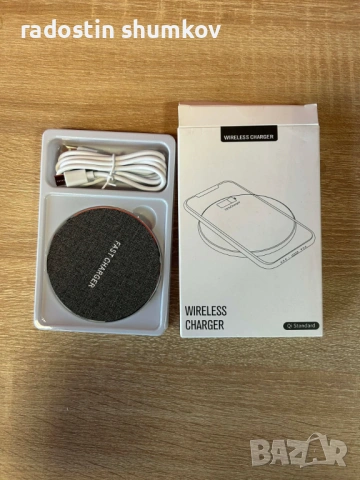 Ново безжично зарядно SCCVEE Fast Wireless Charger – Алуминиев корпус, снимка 3 - Друга електроника - 53690316