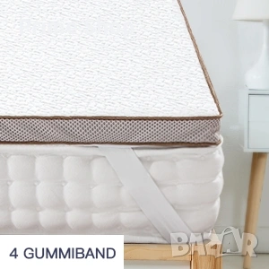 90x200см - Топ матрак BedStory, 7.5 см с мемори пяна и перящ се калъф , снимка 10 - Матраци - 53749811