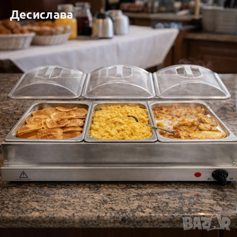 Електрически нагревател за бюфет 2 в 1 - винаги топла храна, снимка 7 - Други - 53625108