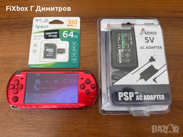 CFW PSP 3004 червен 64гб 