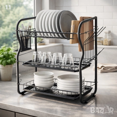 Сушилник за съдове Rosberg R53000O, 3 нива, 43x24x45 см