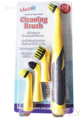 ✨ Комплект "Clean It" – Електрическа Четка за Почистване с 4 Сменяеми Глави (Без Кабели), снимка 4 - Други - 52791769