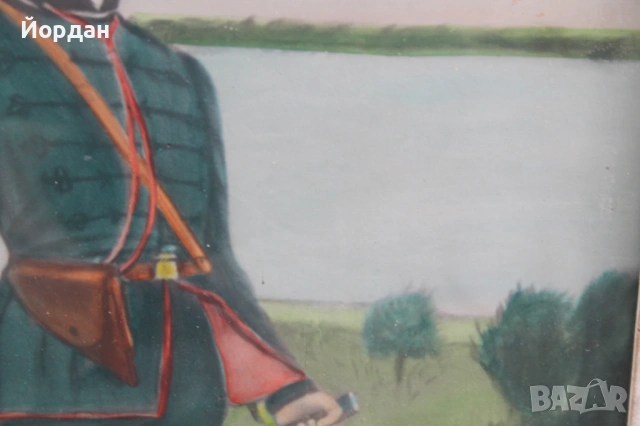 Стара рисунка върху дебел картон, снимка 9 - Колекции - 53801171