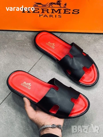 Мъжки чехли Hermes , снимка 3 - Мъжки чехли - 36171368