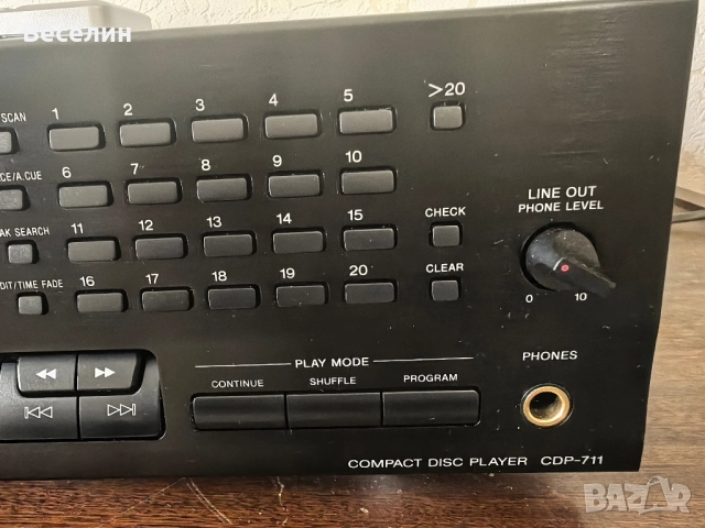 CD SONY-CDP711, снимка 9 - Аудиосистеми - 52410187