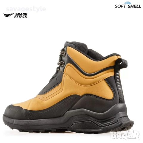 Мъжки зимни боти с връзки софтшел , снимка 2 - Мъжки боти - 51984133