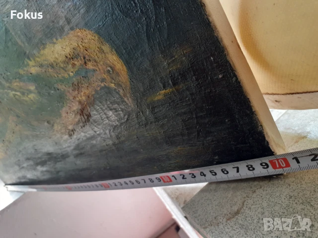 Стара картина масло на платно на Portaluppi, снимка 4 - Антикварни и старинни предмети - 51066260