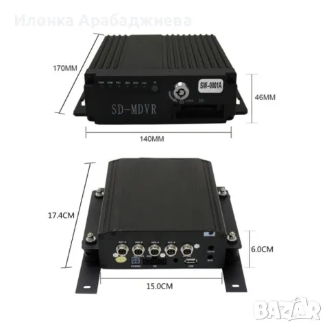 MDVR 4-канален Видеорегистратор за автобус и камион AC67, снимка 2 - Аксесоари и консумативи - 49132410