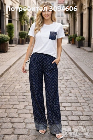 Нов дамски сет Gucci в синьо 