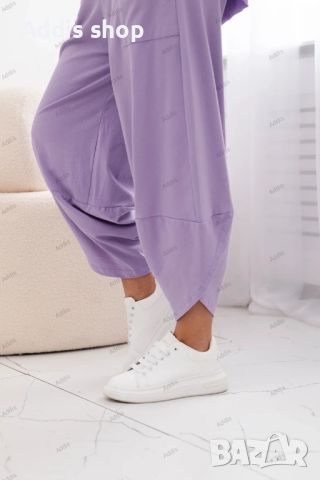 Дамски памучен комплект блуза + панталон, 3цвята , снимка 11 - Комплекти - 45669920