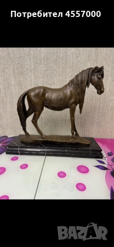 Масивна бронзова скулптура "Кон" (12 кг) – подпис P.J. Mene, снимка 2 - Антикварни и старинни предмети - 53434031