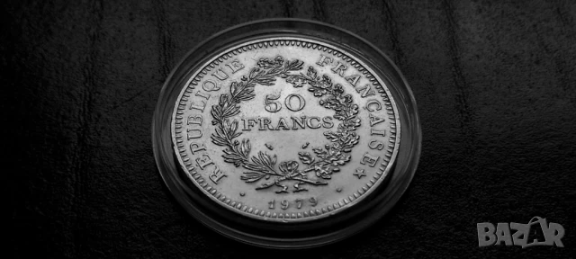 Сребърна Монета 50 Френски Франка Сребро  900 , снимка 1