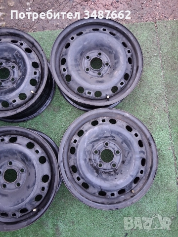 15цола метални за VW Audi 5×100 6J ×15 ет43 ц.57.1мм , снимка 2 - Гуми и джанти - 52722109