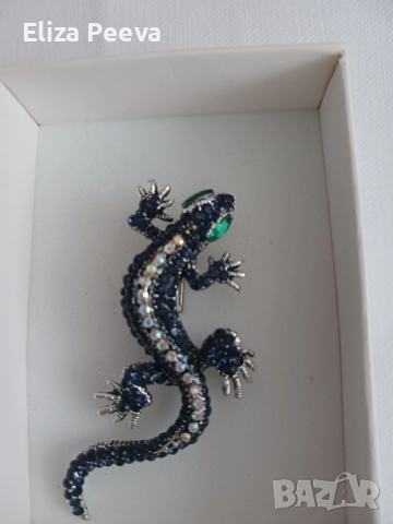 Брошка саламадър, снимка 3 - Други - 52147863