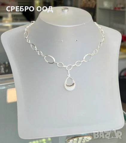 Сребърни колиета, снимка 4 - Колиета, медальони, синджири - 50616760