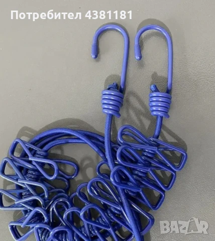 Преносимо въже за простор с щипки за пътуване и къмпингуване, снимка 2 - Други стоки за дома - 51091962