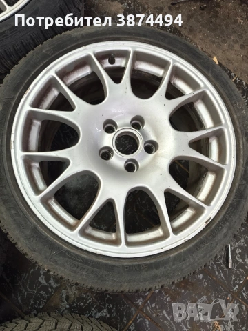 Оригинални Audi BBS CH джанти+зимни гуми 18" 8J ET43 5×112, снимка 4 - Гуми и джанти - 53668161