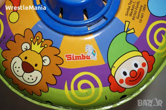 Оригинален ламаринен пумпал Simba Toys 1980г, снимка 8 - Антикварни и старинни предмети - 52178448