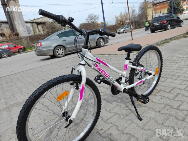 SPRINT Алуминиев велосипед 24" Velotec Adventure розов, снимка 7 - Велосипеди - 53922862