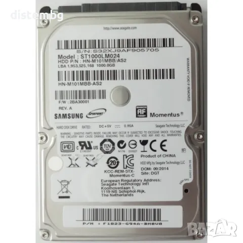 Твърд диск за компютър HDD Seagate ST1000LM024   1 Tb 2.5'', снимка 1 - Твърди дискове - 49555619