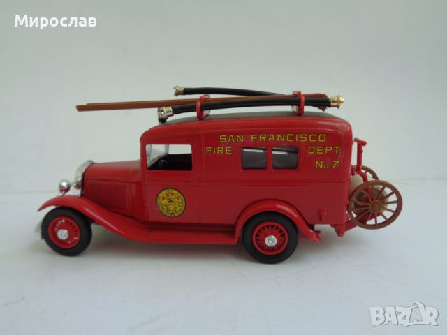 1:43 ELIGOR FORD 1932 ПОЖАРНА ИГРАЧКА КОЛИЧКА МОДЕЛ, снимка 1 - Колекции - 45994967