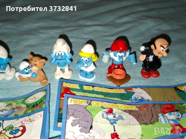 Киндер фигурки Смърфове от 2010 година Kinder, снимка 3 - Колекции - 52631995