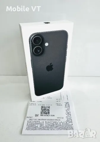 НОВ! iPhone 16 128GB Black Гаранция 2 години!, снимка 1 - Apple iPhone - 48426038