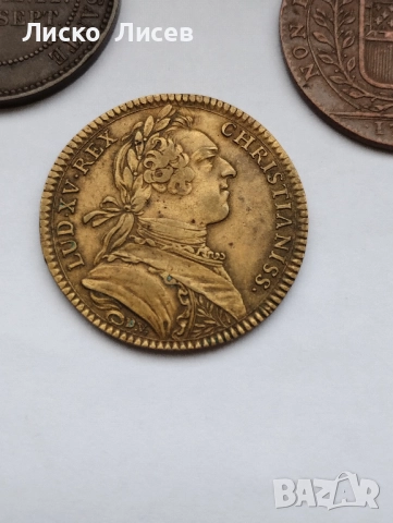3 Френски жетона (1713-1853), снимка 6 - Нумизматика и бонистика - 52265445
