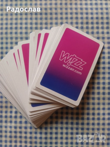 карти за игра WIZZ AIR, снимка 4 - Карти за игра - 52909355