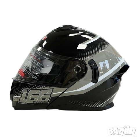 Модуларна мото каска с вградени очила мотокрос АТВ скутер мотор ATV