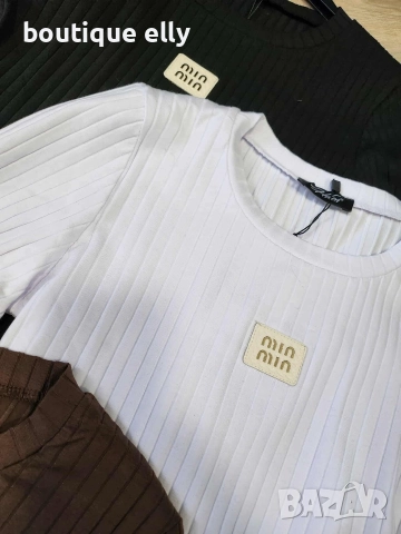 дамска блуза- бяло, черно, кафяво, снимка 4 - Блузи с дълъг ръкав и пуловери - 52583540