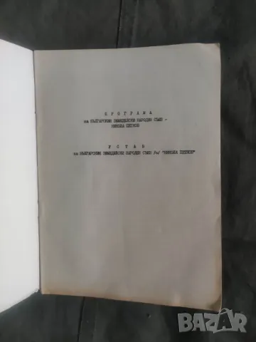 БЗНС Устав и Програма , снимка 2 - Други - 49670375